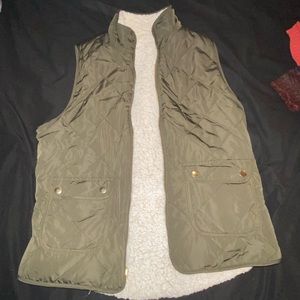 navy green vest